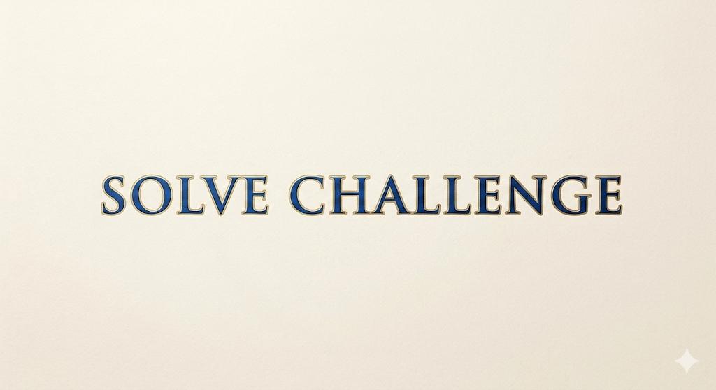 SOLVE Challege